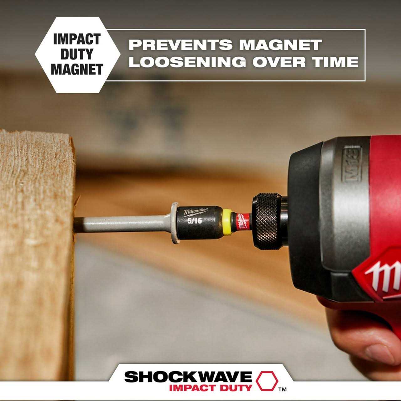 Milwaukee 49-66-4585 SHOCKWAVE Impact Duty 3/8 x 6 Magnetic Nut Driver - Image 3