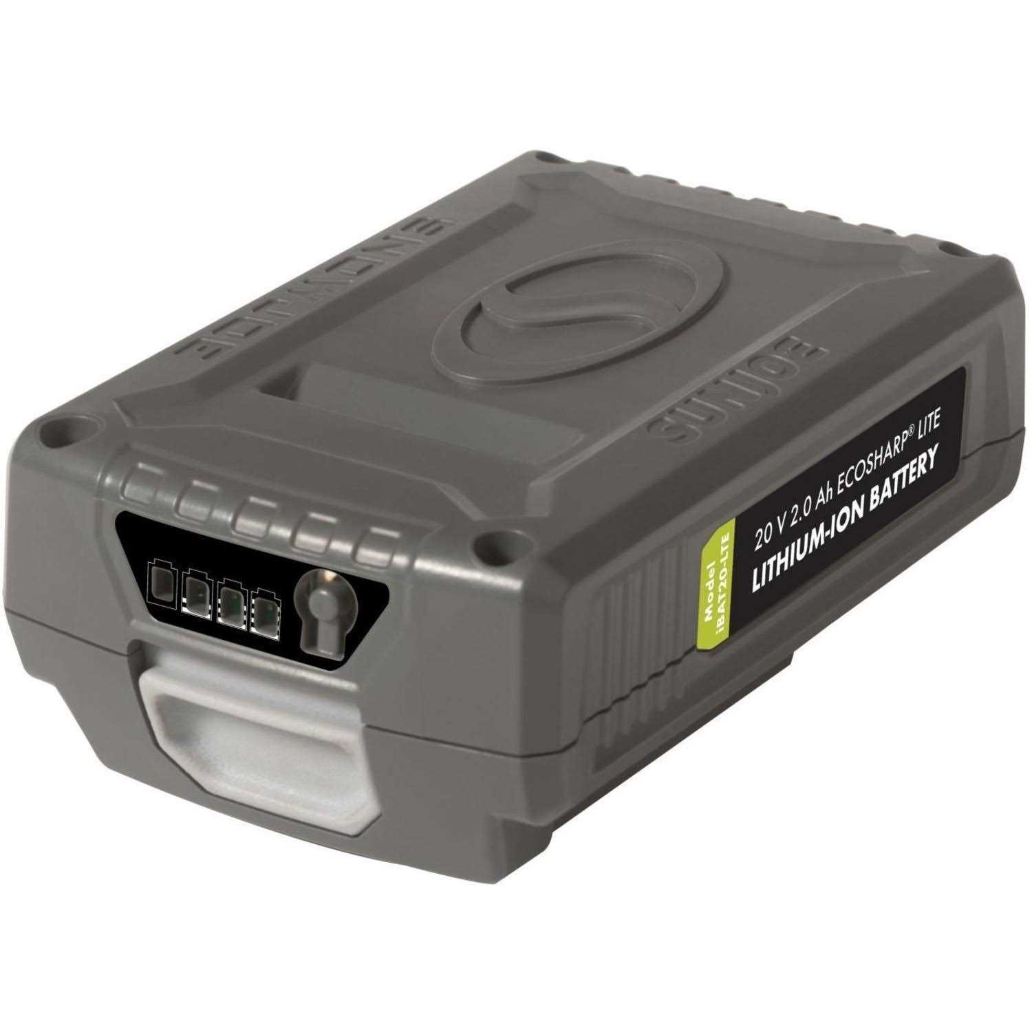 Snow Joe + Sun Joe Certified Authentic 20-Volt EcoSharp Lithium-ion Battery