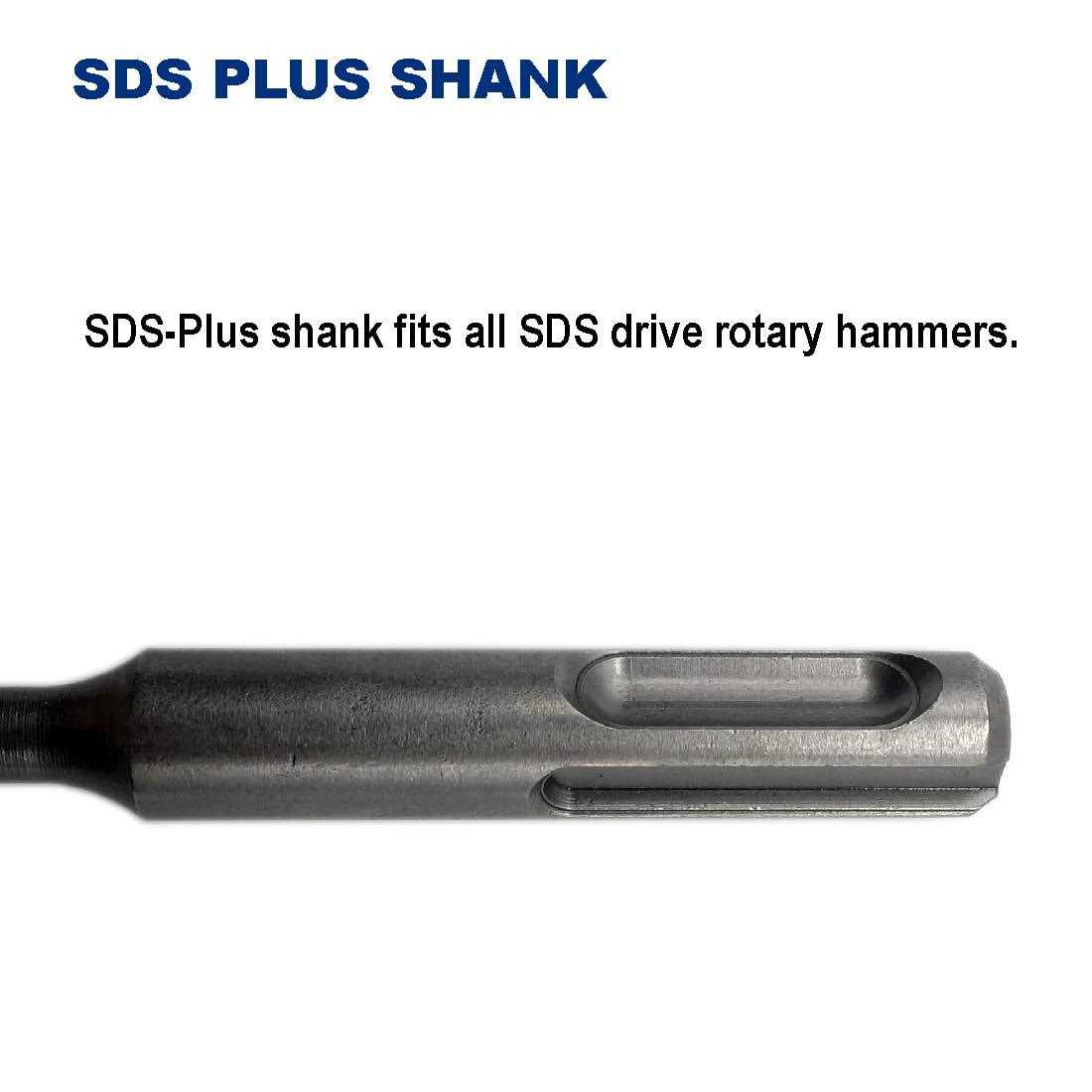 Drill Hulk Carbide-Tipped SDS-Plus Rotary Hammer Drill Bit for Concrete - Image 4