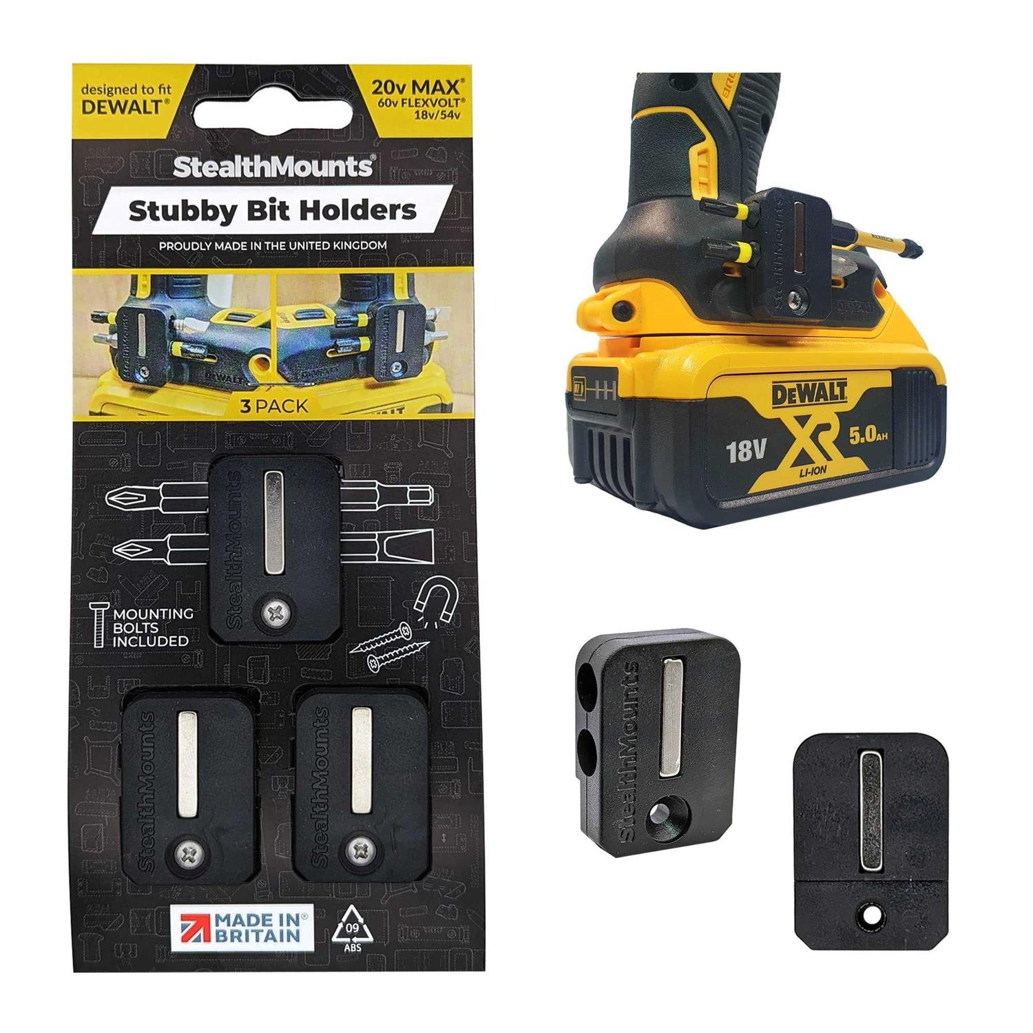 StealthMounts Stubby BIt Holder for Dewalt Power Tools