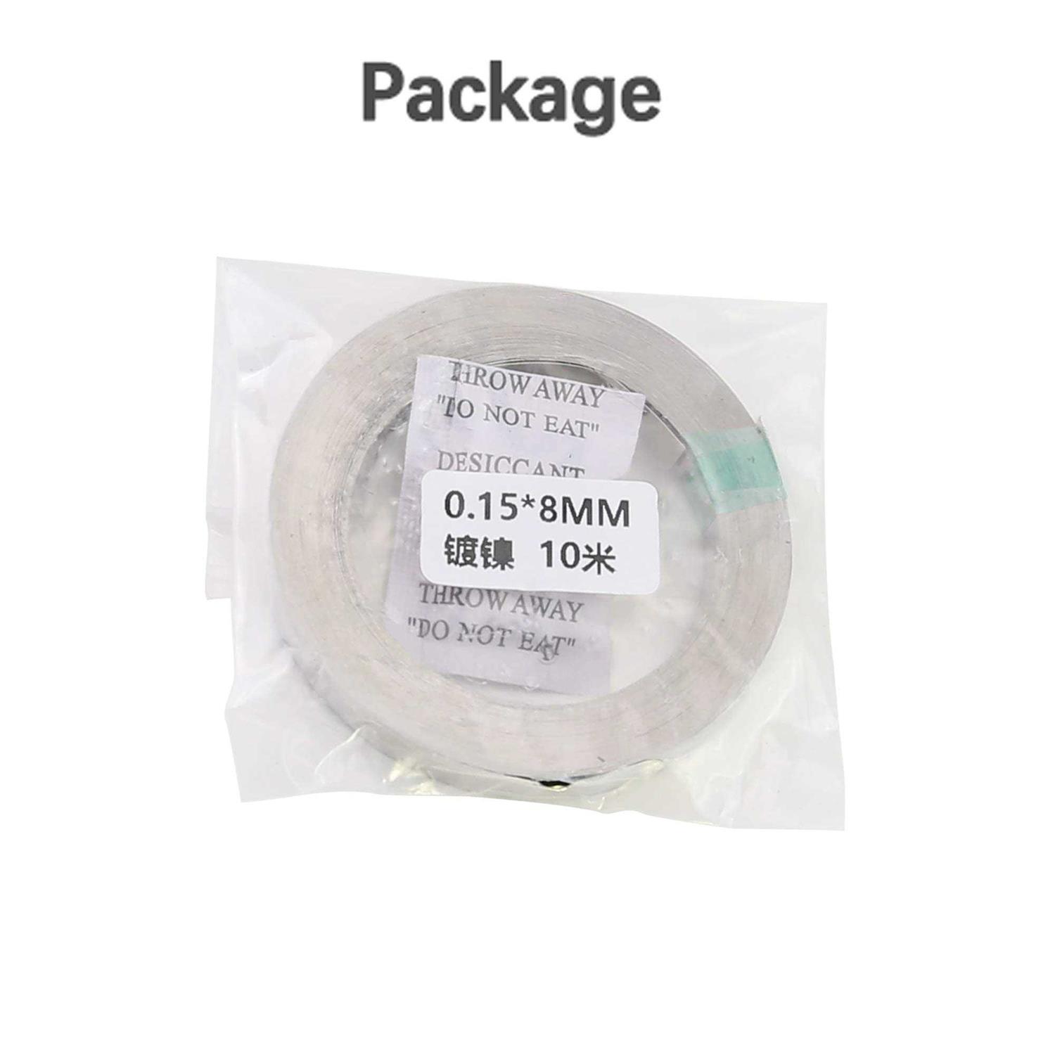 Nickel Strip 10m 0.15x8mm Nickel Tap for 18650 Cell Battery Pack Spot Welding 1roll - Image 4