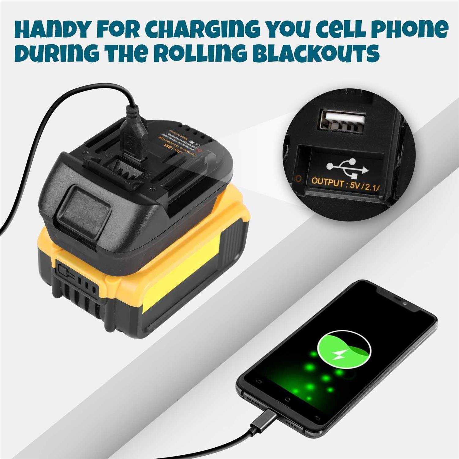 Dm18m Battery Adapter Compatible with Dewalt Milwaukee Battery Convert to Makita Battery - Image 4