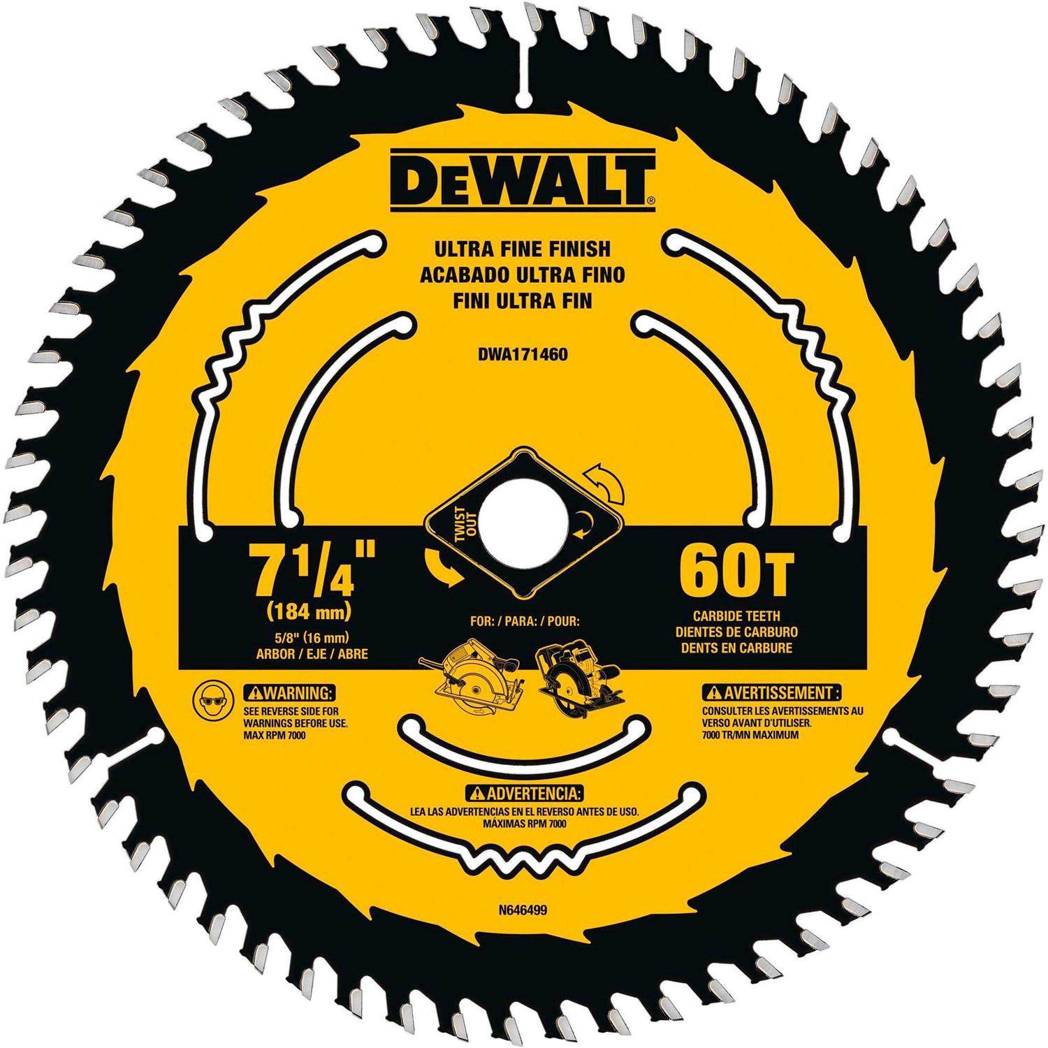 DeWalt 7-1/4 in. Circular Saw Blade DWA171460