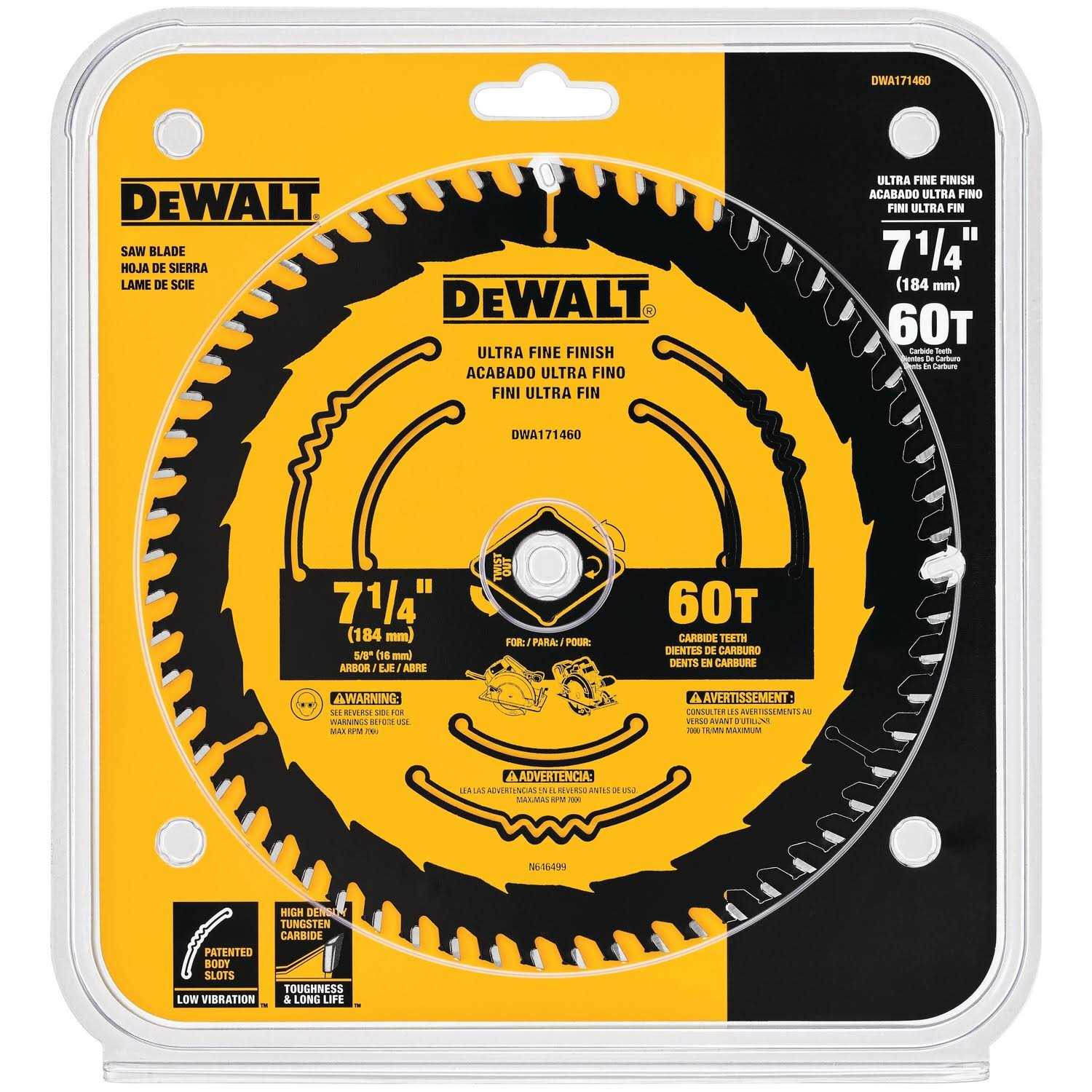 DeWalt 7-1/4 in. Circular Saw Blade DWA171460 - Image 4