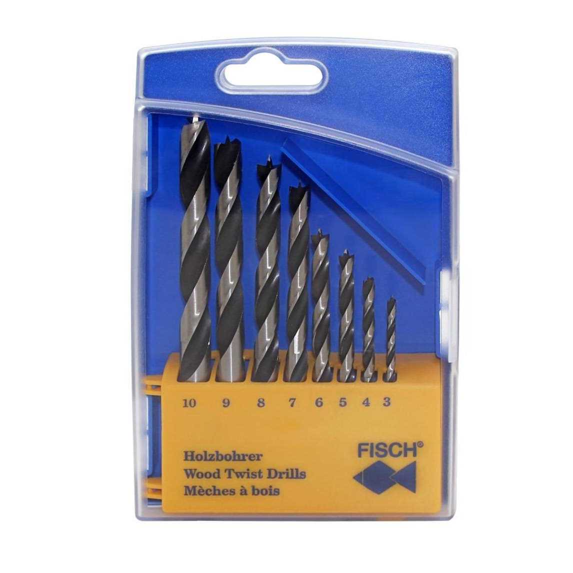 Fisch 8 Piece Chrome Vanadium Metric Brad Point Bit Set - Image 5