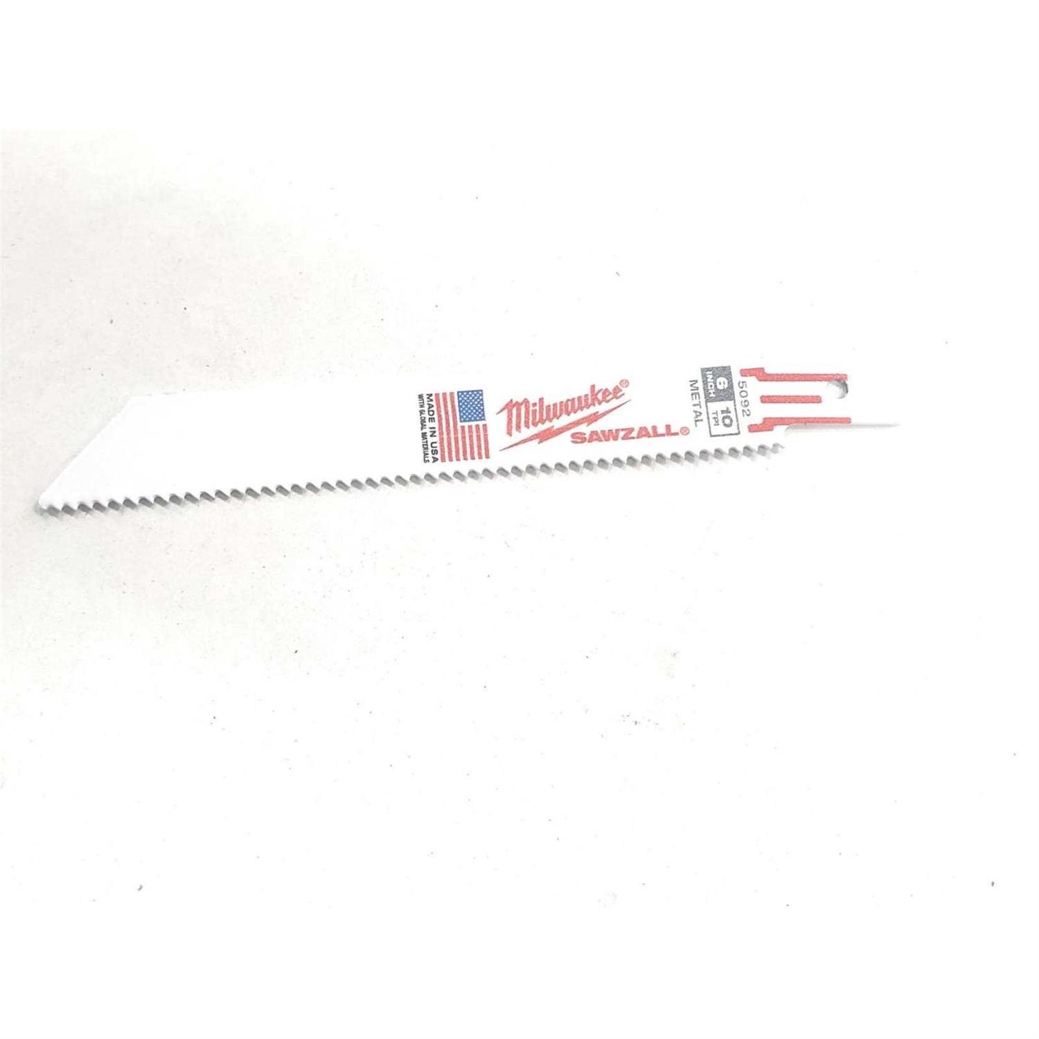 Milwaukee SAWZALL Reciprocating Saw Blade 48-01-6092 10 TPI - Image 3
