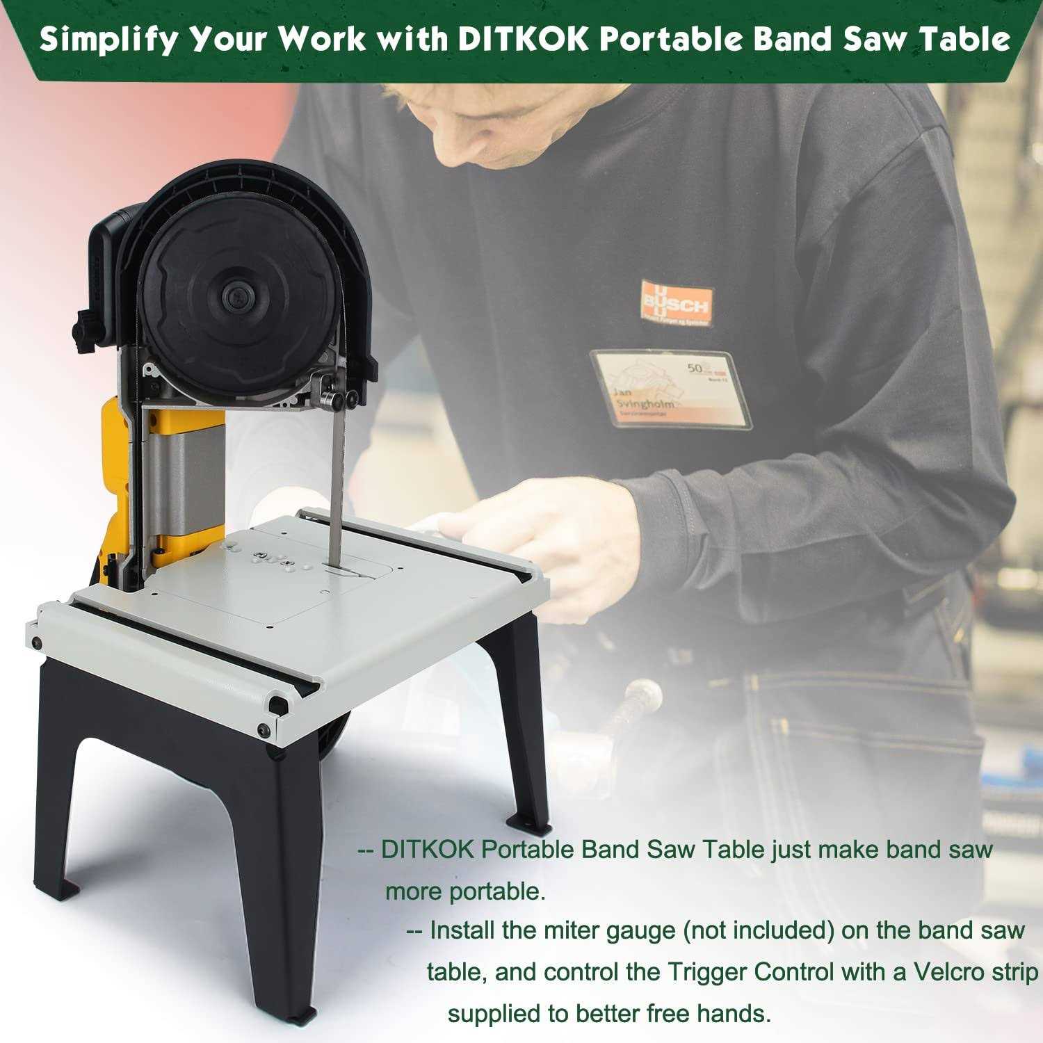 DITKOK Band Saw Stand Portable Table for DeWalt Band Saw - Image 3