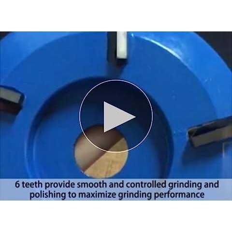 Stump Remover Angle Grinder Wood Carving Disc 6 Teeth Chainsaw Mill Cutter Woodworking Blade Tools Chainsaw Wheel Chain Saw Disc Saw Blade Grinder - Image 5