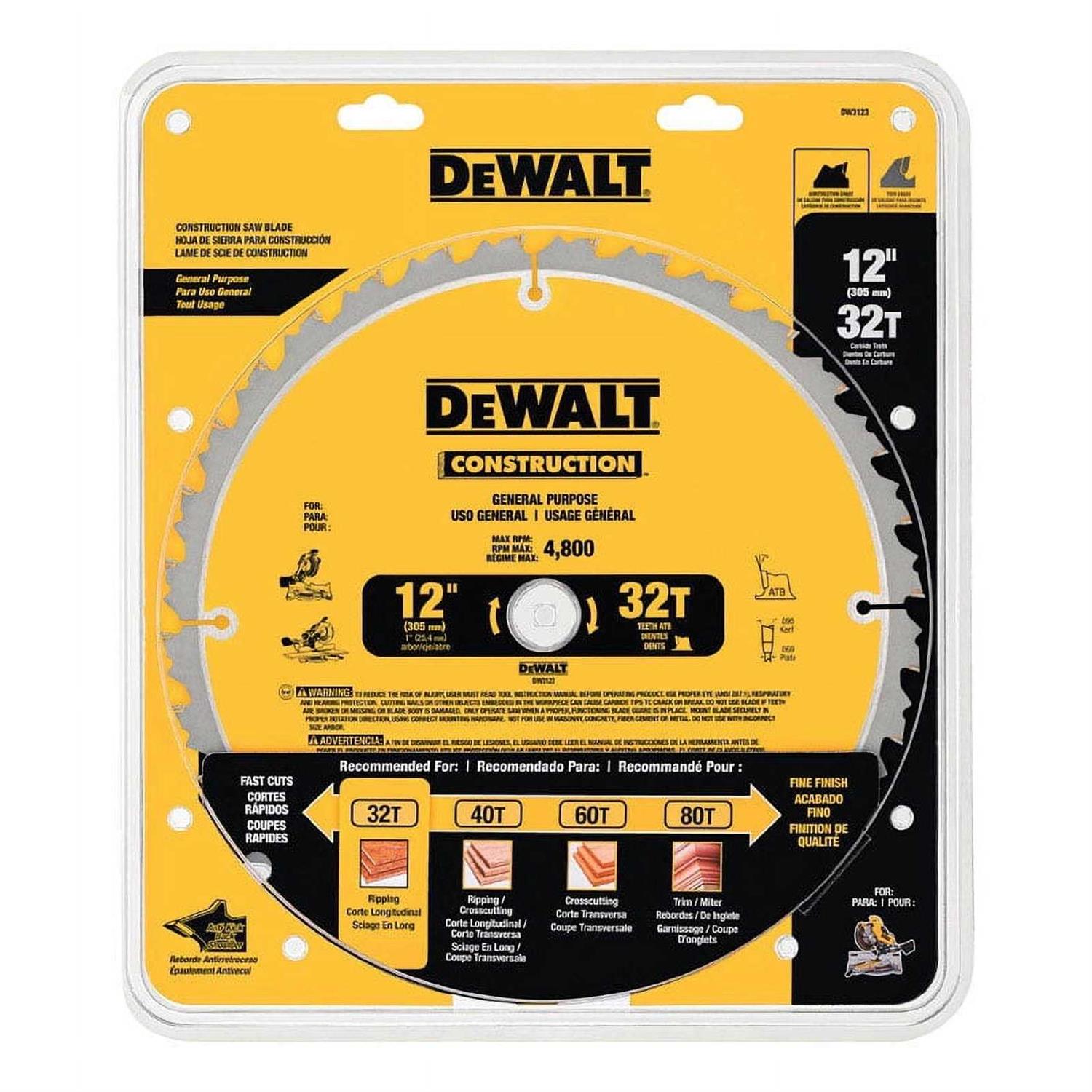 DeWalt 12 32T Saw Blade DW3123 - Image 3