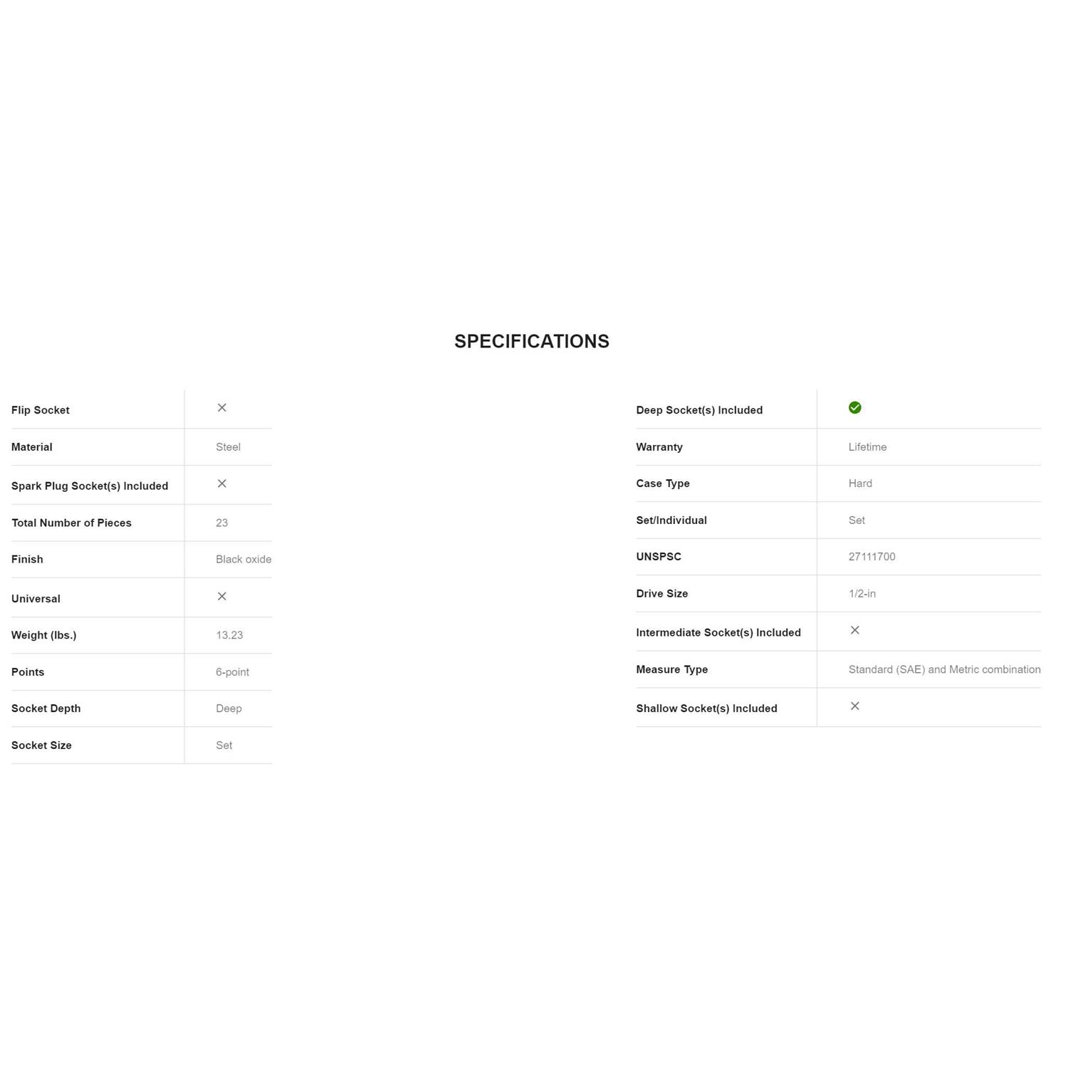 Craftsman Deep Impact Socket Set - Image 5