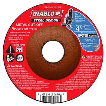 Diablo DBX045045101F Thin Kerf Metal Cut-Off Disc for X-Lock - Image 3