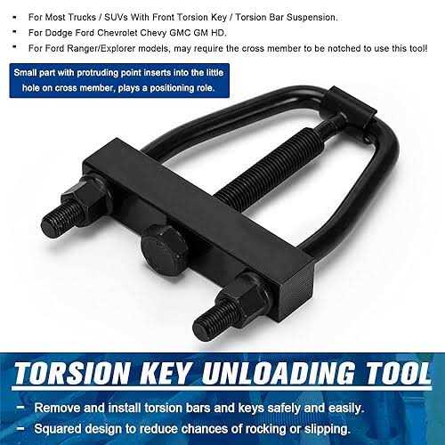 Ptnhz Torsion Key Unloading Tool Torsion Bar Installation Removal Tool Leveling Decompress Tool For Trucks Suvs Dodge Ford Chevrolet Chevy Gmc Gm Hd - Image 4