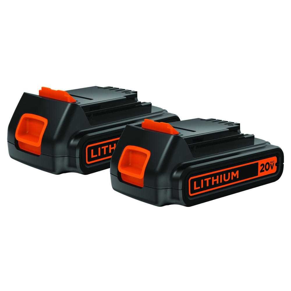 Black Decker LBXR20B-2 20V Max Lithium Battery 2-Pack