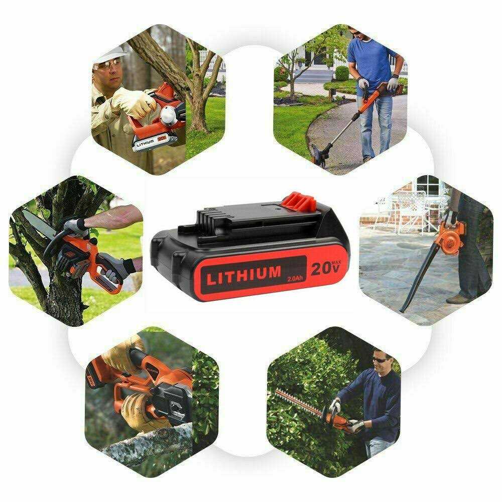 Black Decker LBXR20B-2 20V Max Lithium Battery 2-Pack - Image 2