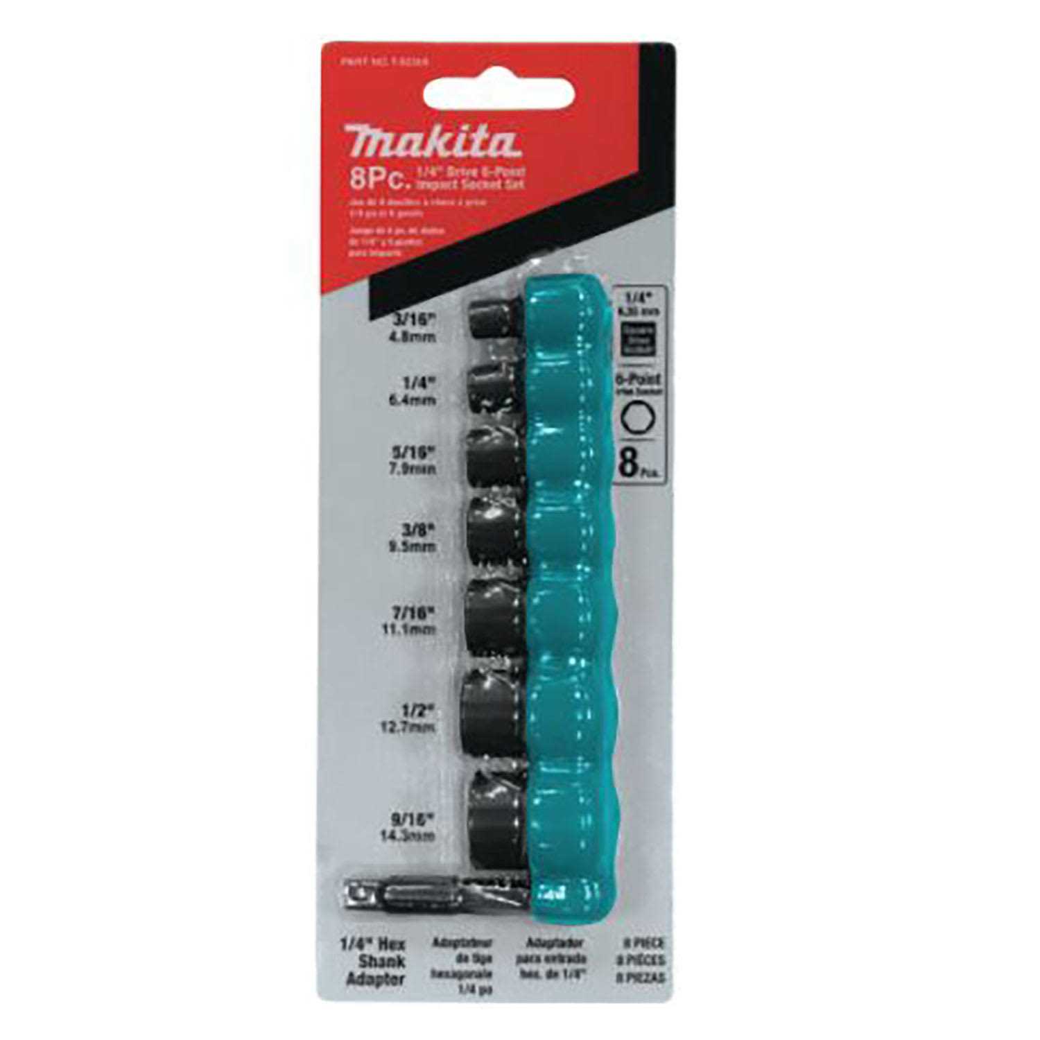 Makita T-02369 Impact Socket Set 1/4 in Drive - Image 3