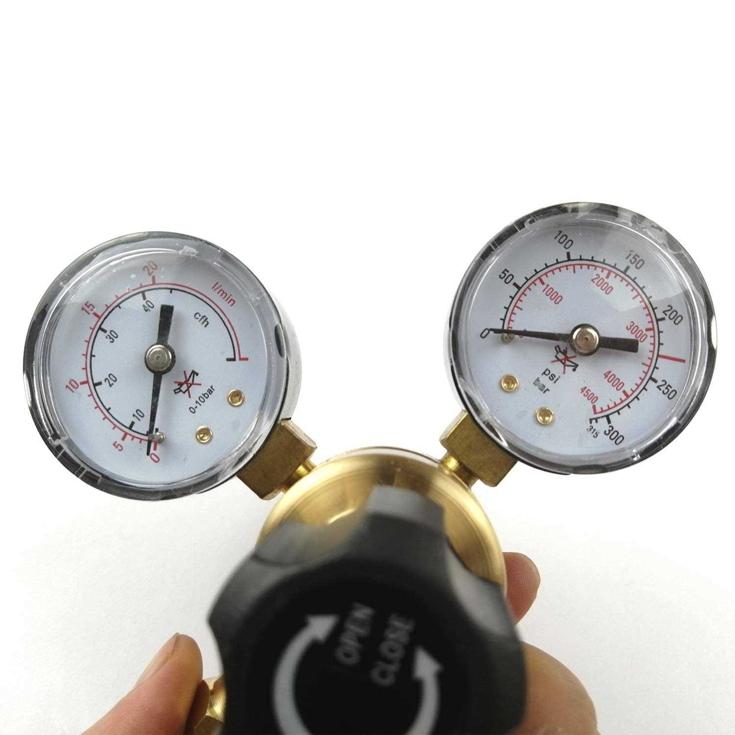 Argon Co2 Regulators Gauges Gas Welding Regulator Cga580 Female 5/8 and Male 9/16 Outlet - Image 5