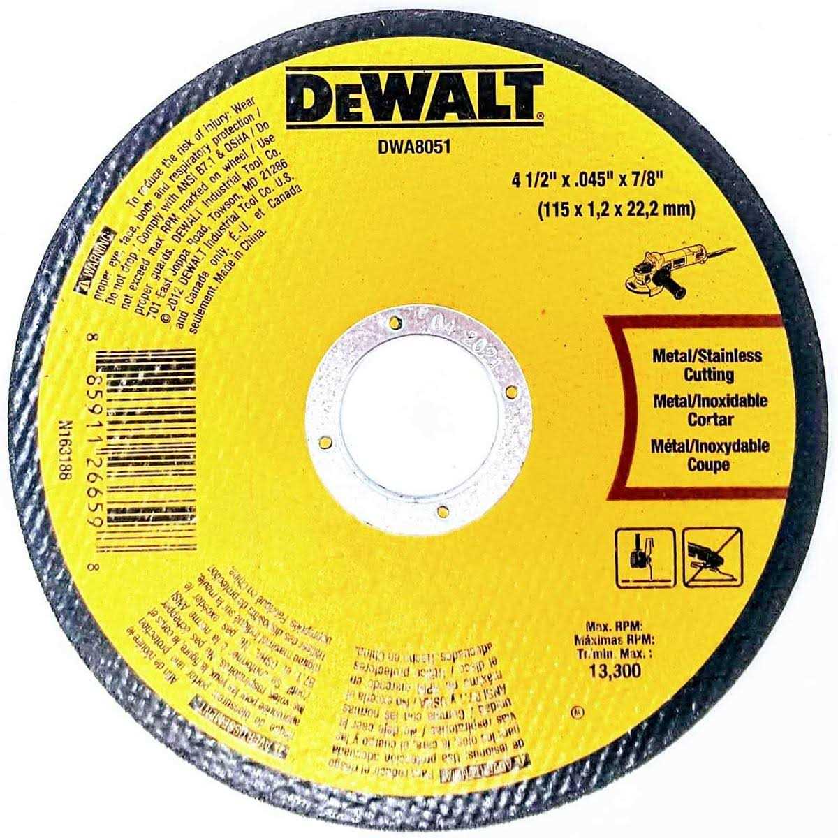 DeWalt Metal Cut Off Wheel DWA8051 - Image 3