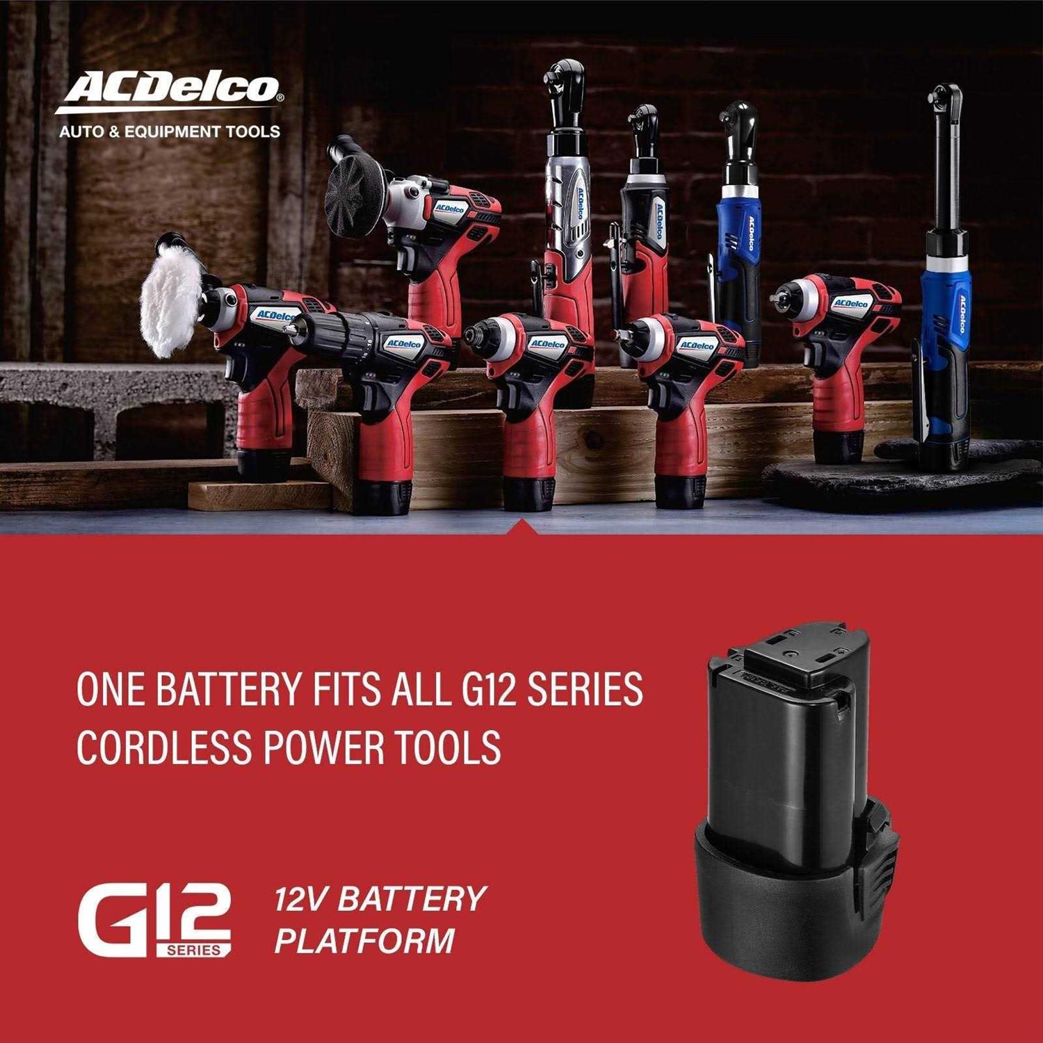 ACDelco Ab1207la-p2 G12 Series 12V Li-ion Interchangeable 2 Battery Packs - Image 4