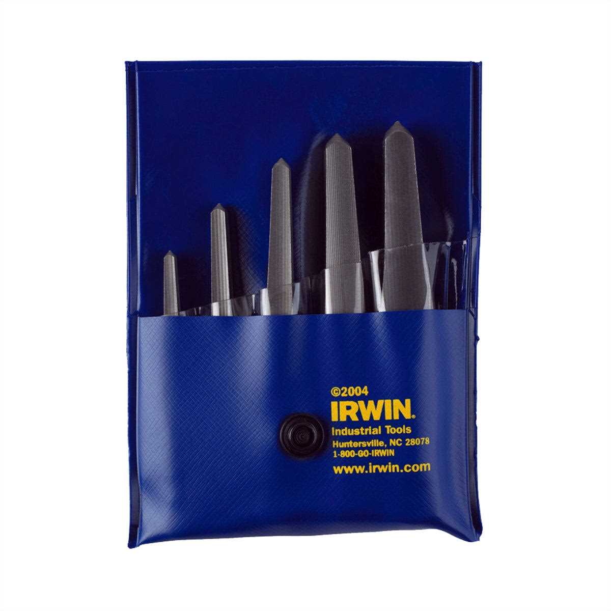Irwin 5 Piece Straight Screw Extractor Set 53635