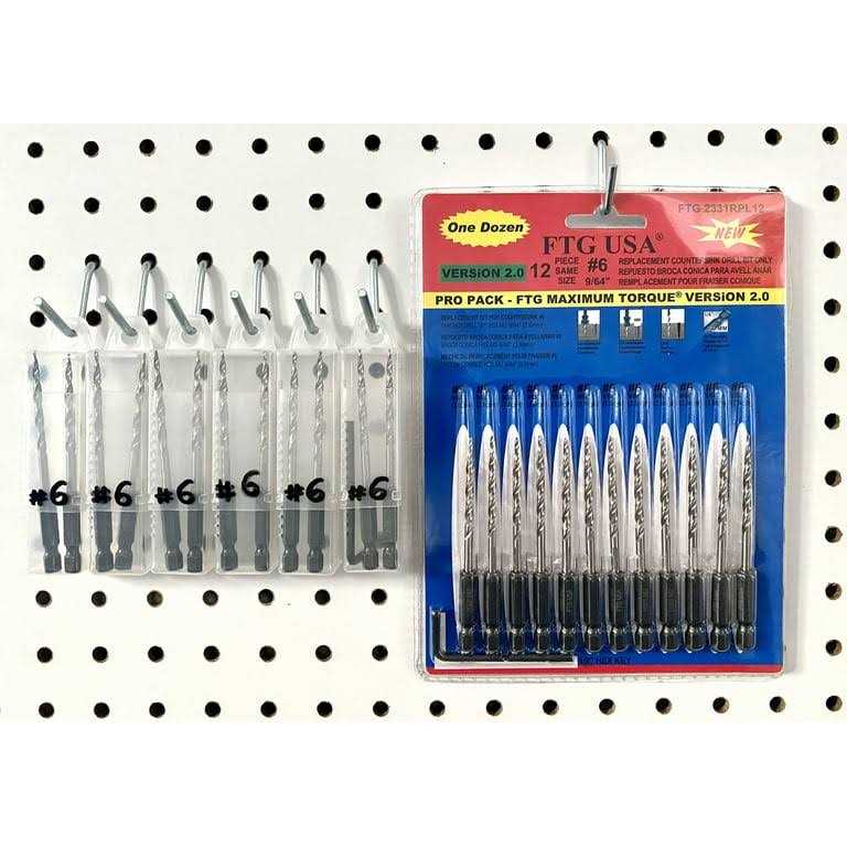 Ftg USA Replacement Tapered Countersink Drill Bit Set 12 Pc Bit 9/64 inch - Image 5