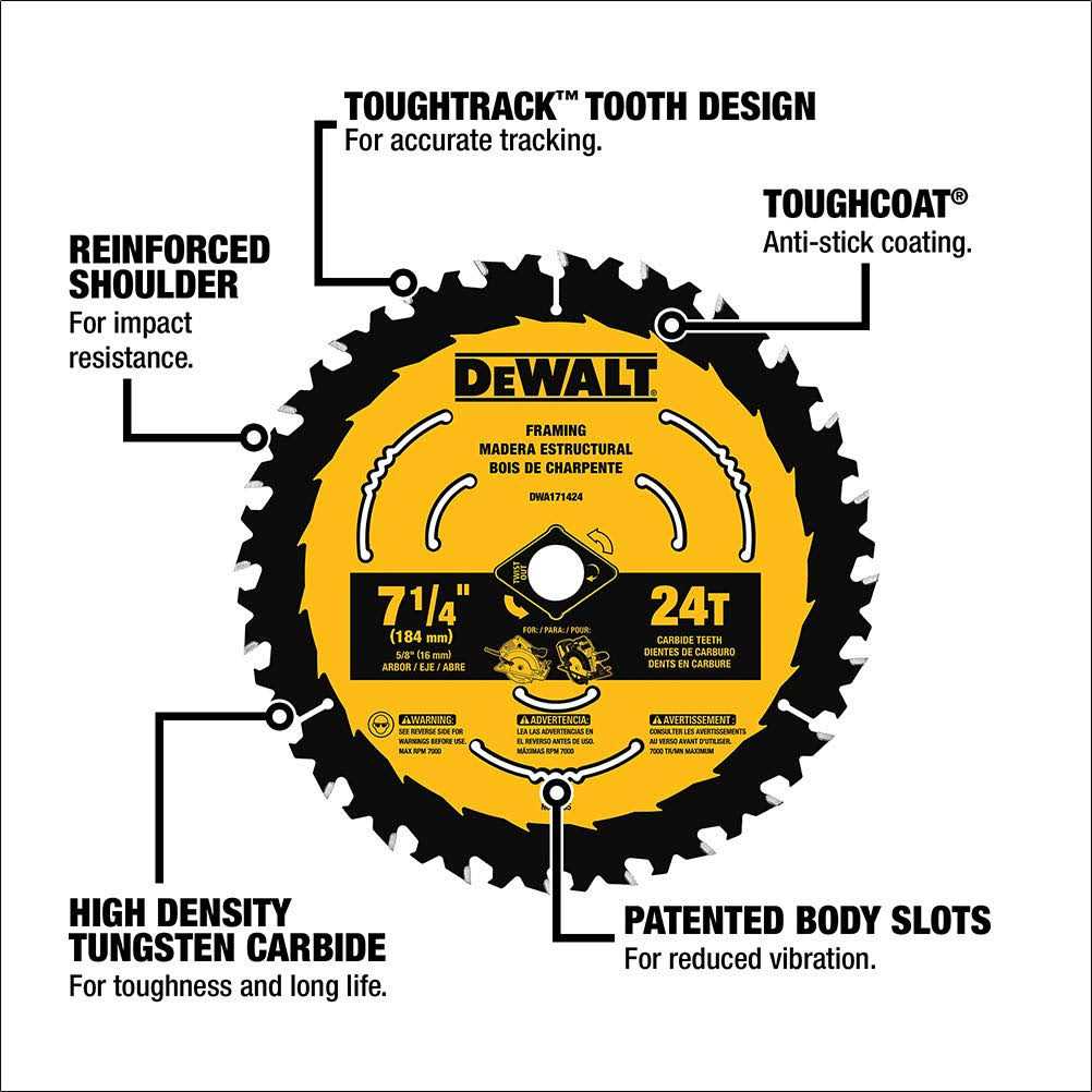 DeWalt Circular Saw Blade DWA161224 - Image 2