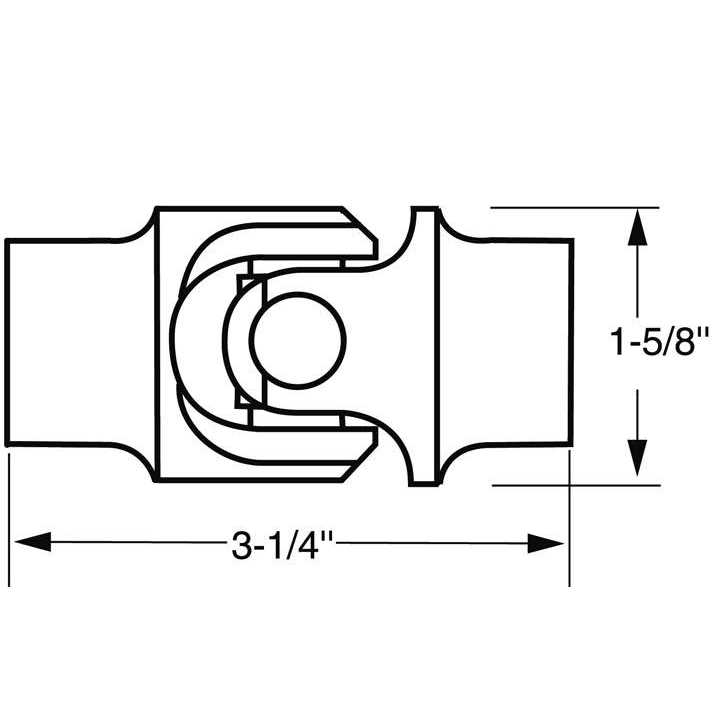 Borgeson Steering Universal Joint 012828 - Image 4