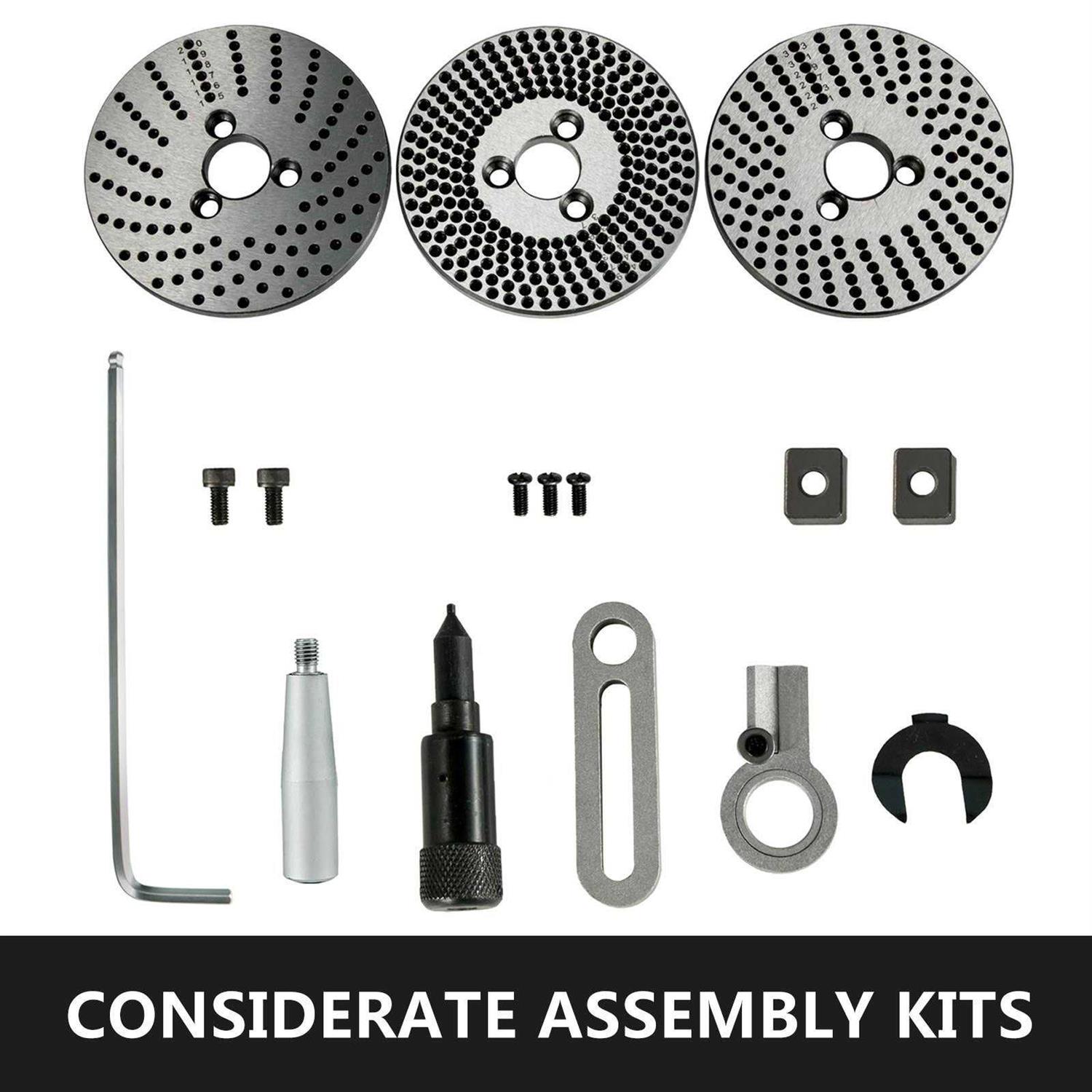 VEVOR Rotary Table 4inch Horizontal Vertical Milling Table 2/5inch 4-Slot Milling Rotary Table MT-2 Rotary Table for Milling - Image 3