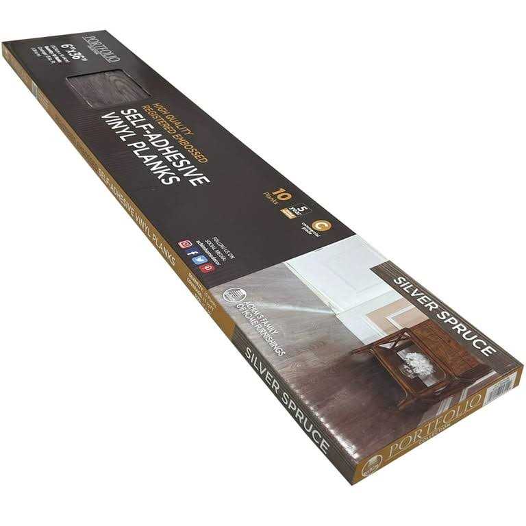 Achim Tivoli II Self Adhesive Vinyl Floor Planks 10 Planks/15 Sq. ft - Image 5