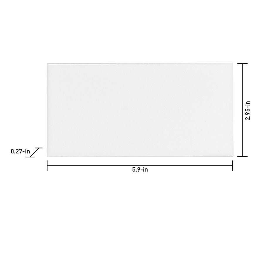 Satori Hudson Brilliant White Glossy Ceramic Wall Tile 1001 - Image 4