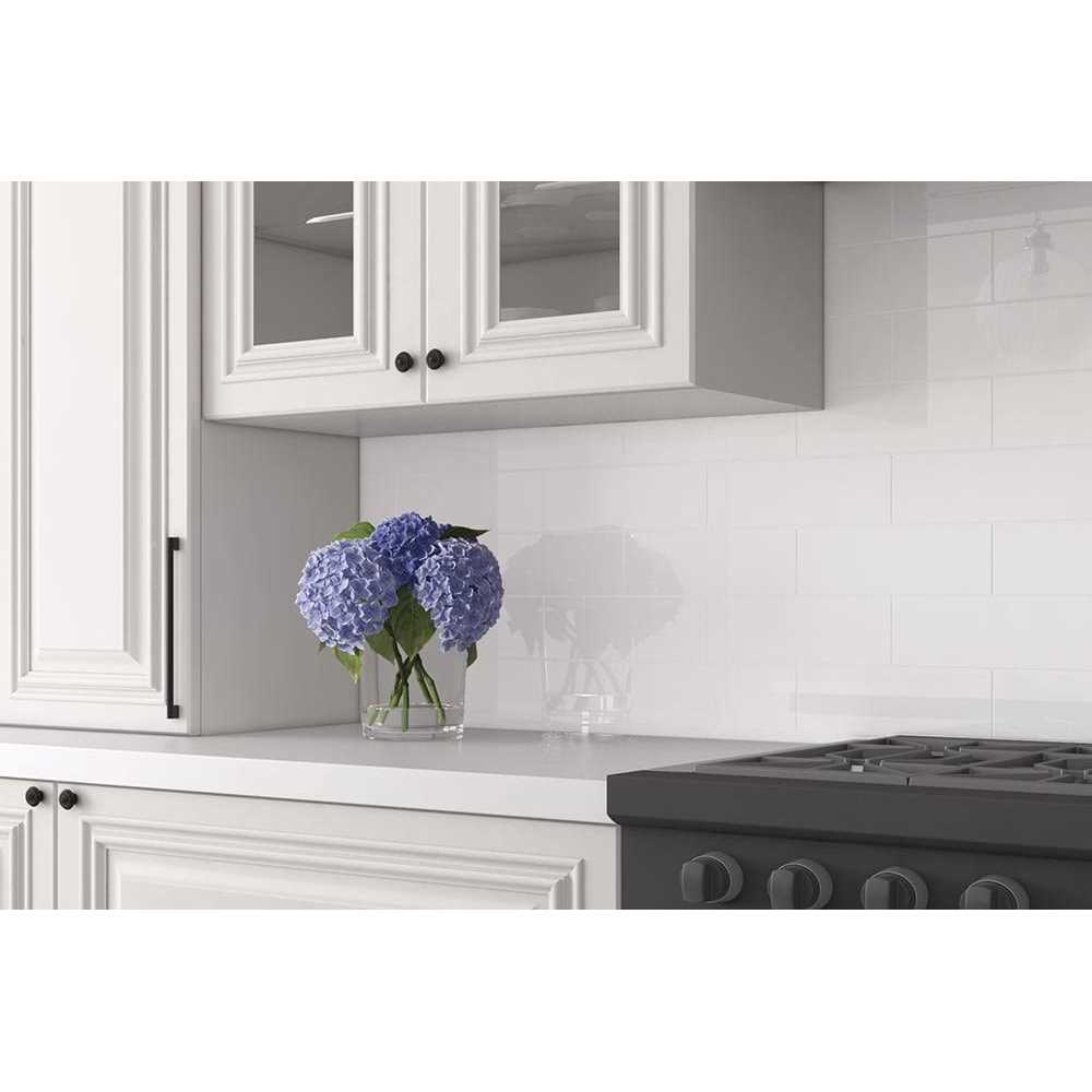 Satori Hudson Brilliant White Glossy Ceramic Wall Tile 1001 - Image 4