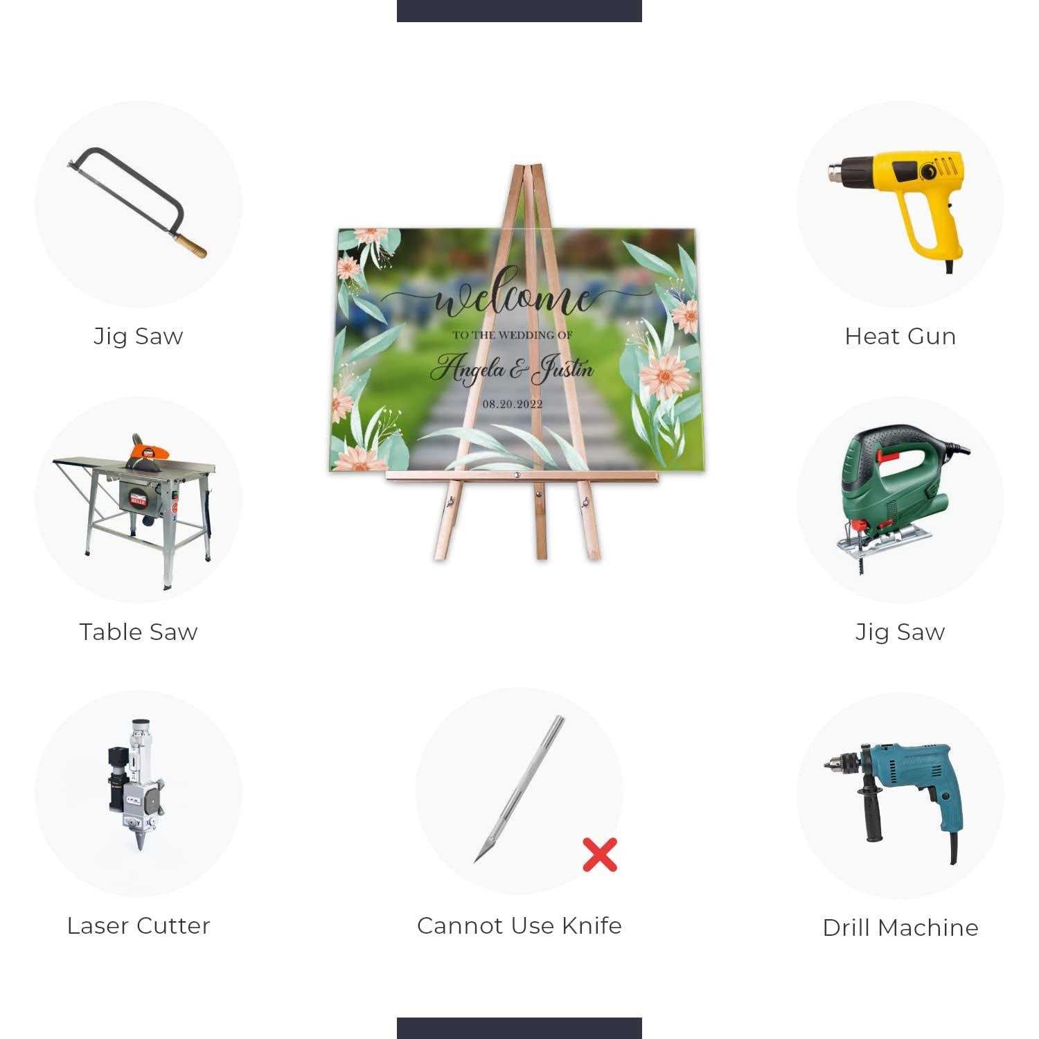 Abtoff Custom Cut Plexiglass Sheet Cut to Size-Clear Acrylic Thick with Flat Edges and Protective Film - Image 2