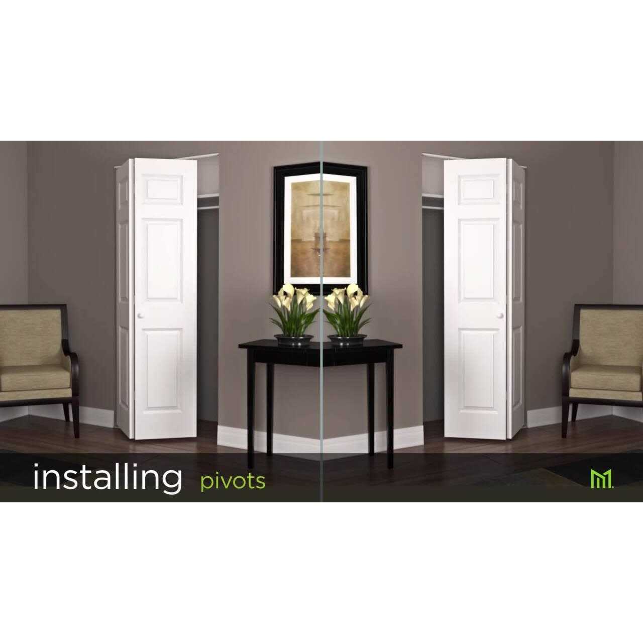 Masonite 80 in. 2 Panel Lincoln Park Primed Hollow Core Composite Bi-Fold Interior Door - Image 3