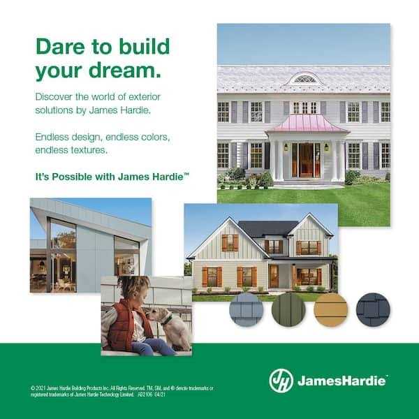 James Hardie Statement Collection Sample Fiber Cement Sample 6.25-in x 4-in - Image 3