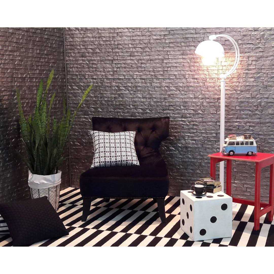 Innovera Decor by Palram Ledge Stone Portland Cement 24 in. x 24 in. Wall Panel - Image 5