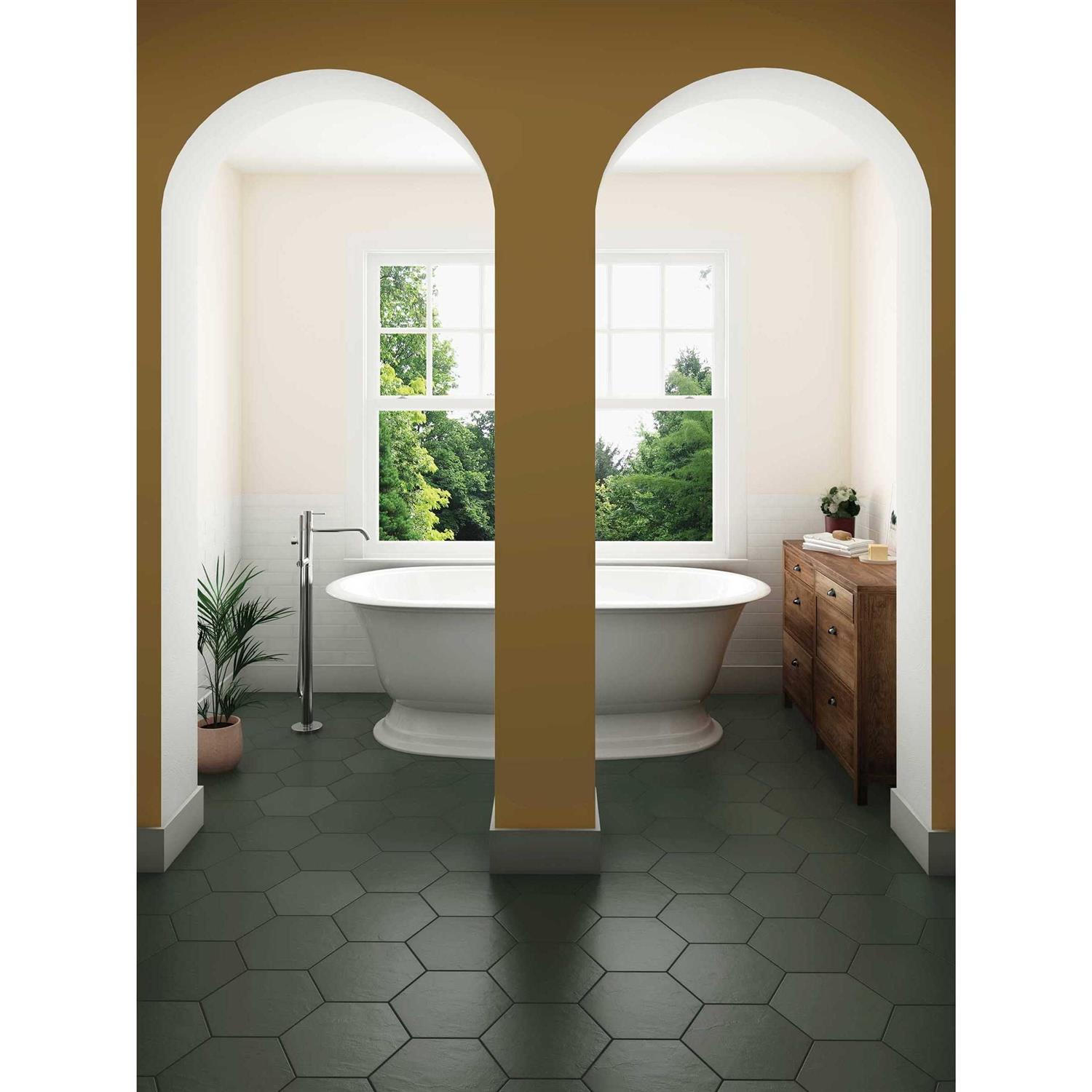 Bedrosians Makoto Matte Hexagon Porcelain Tile 11.5 x 10 - Image 4