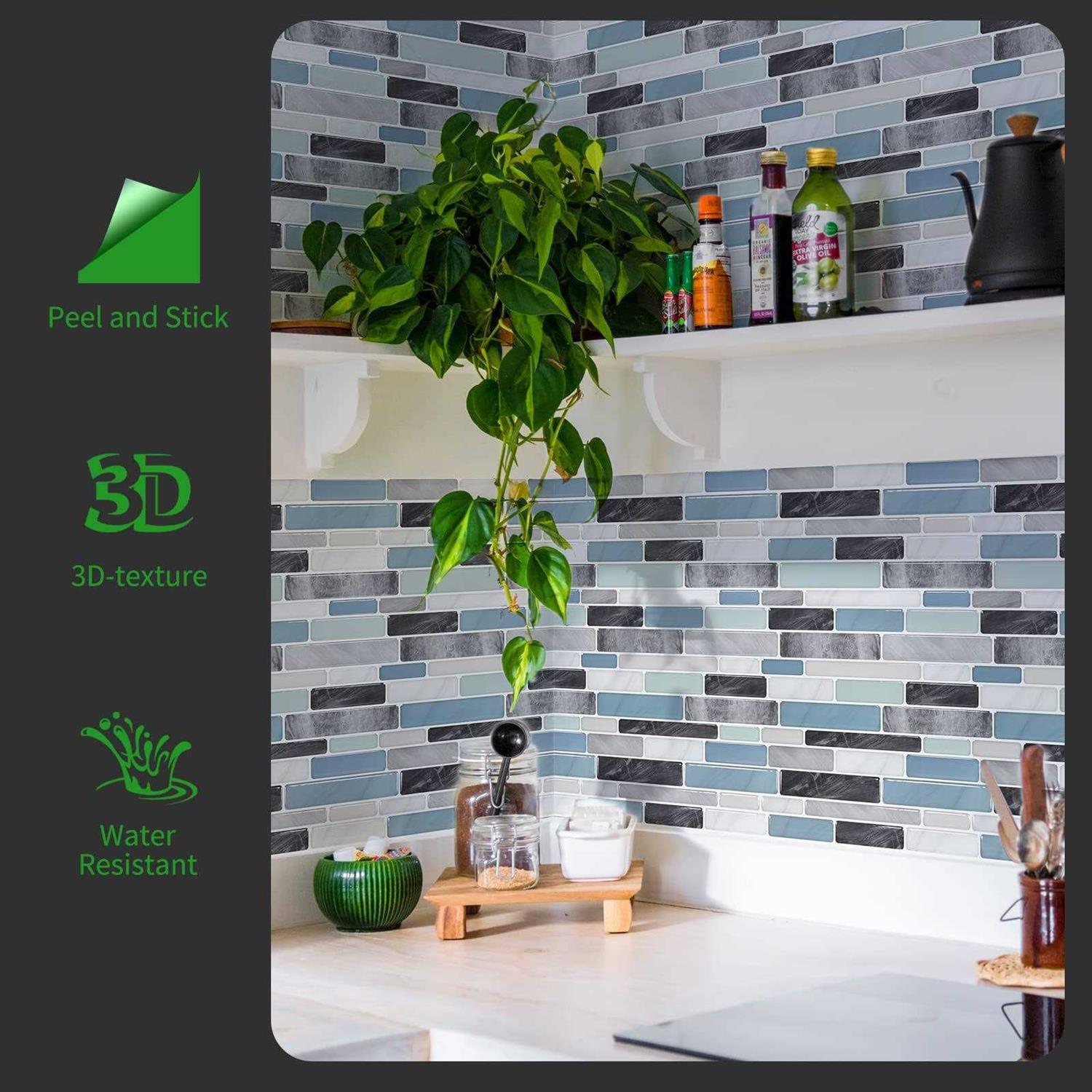 Longking Kitchen Backsplash Self-Adhesive - Image 3
