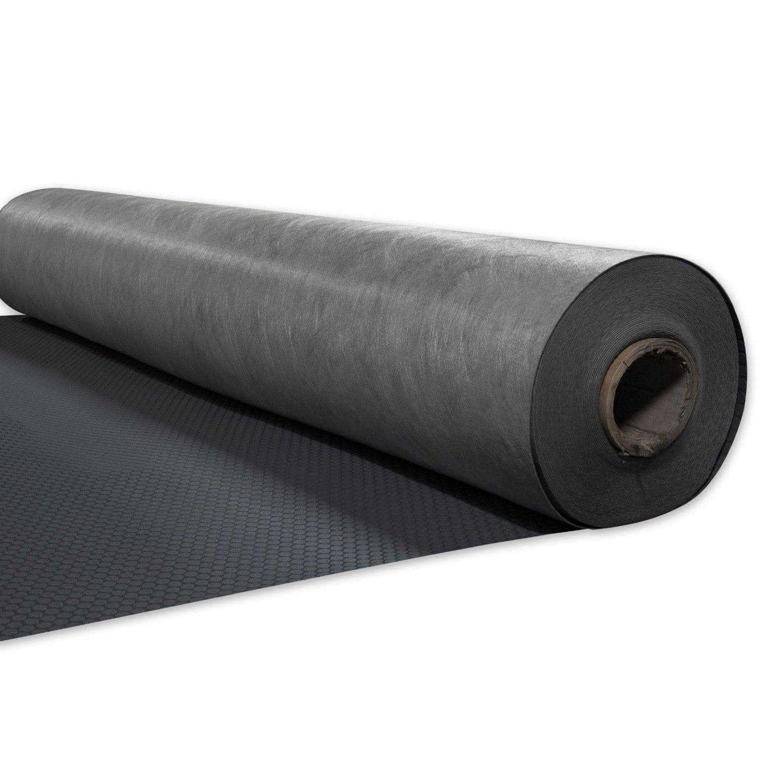 RecPro Nickel Pattern RV Flooring Black 8' Wide - Image 4