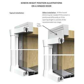 Larson 36-in x Aluminum Screen Door - Image 4