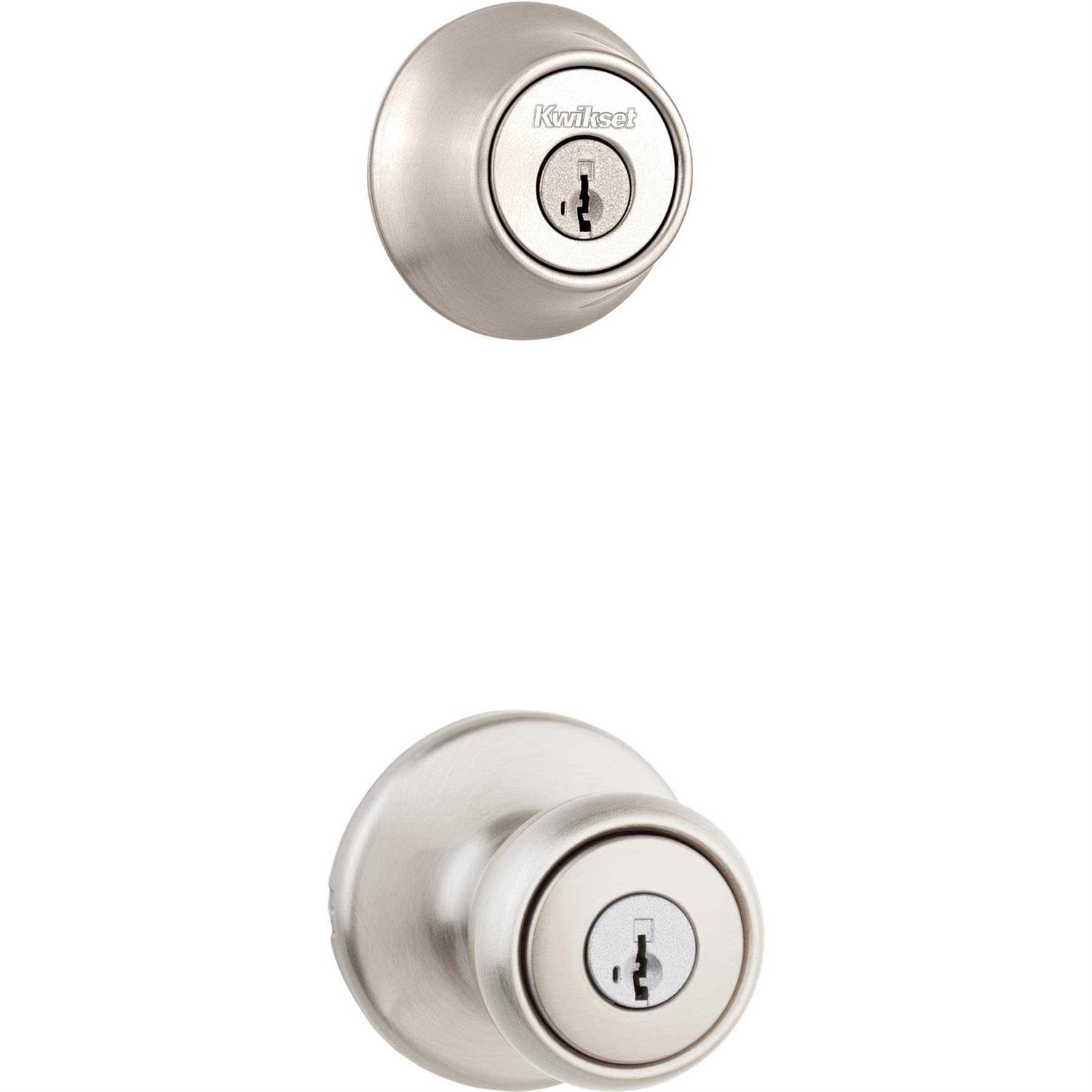 Kwikset Combo Keyed Entry Tylo Knob with Single Cylinder Deadbolt - Image 5