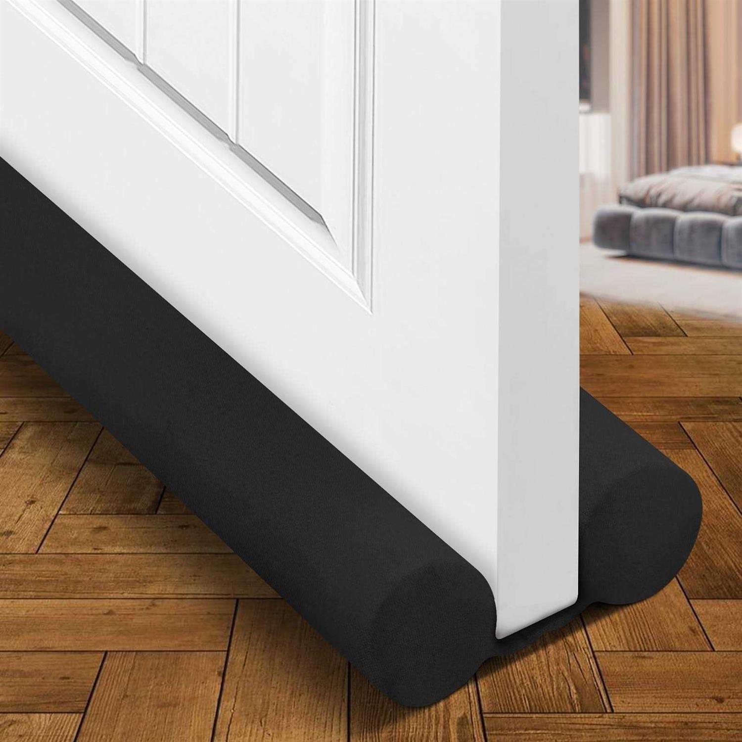 Holikme Twin Door Draft Stopper Door Sweep Weather Stripping Noise Blocker Window Breeze Blocker Adjustable Door Sweeps