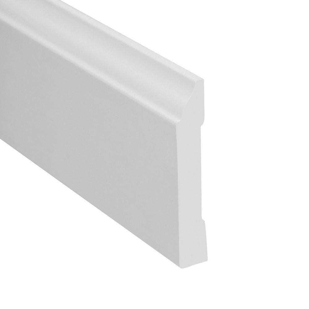Royal Building Products 9/16-in x 3-1/4-in x Finished PVC Baseboard Moulding 7527