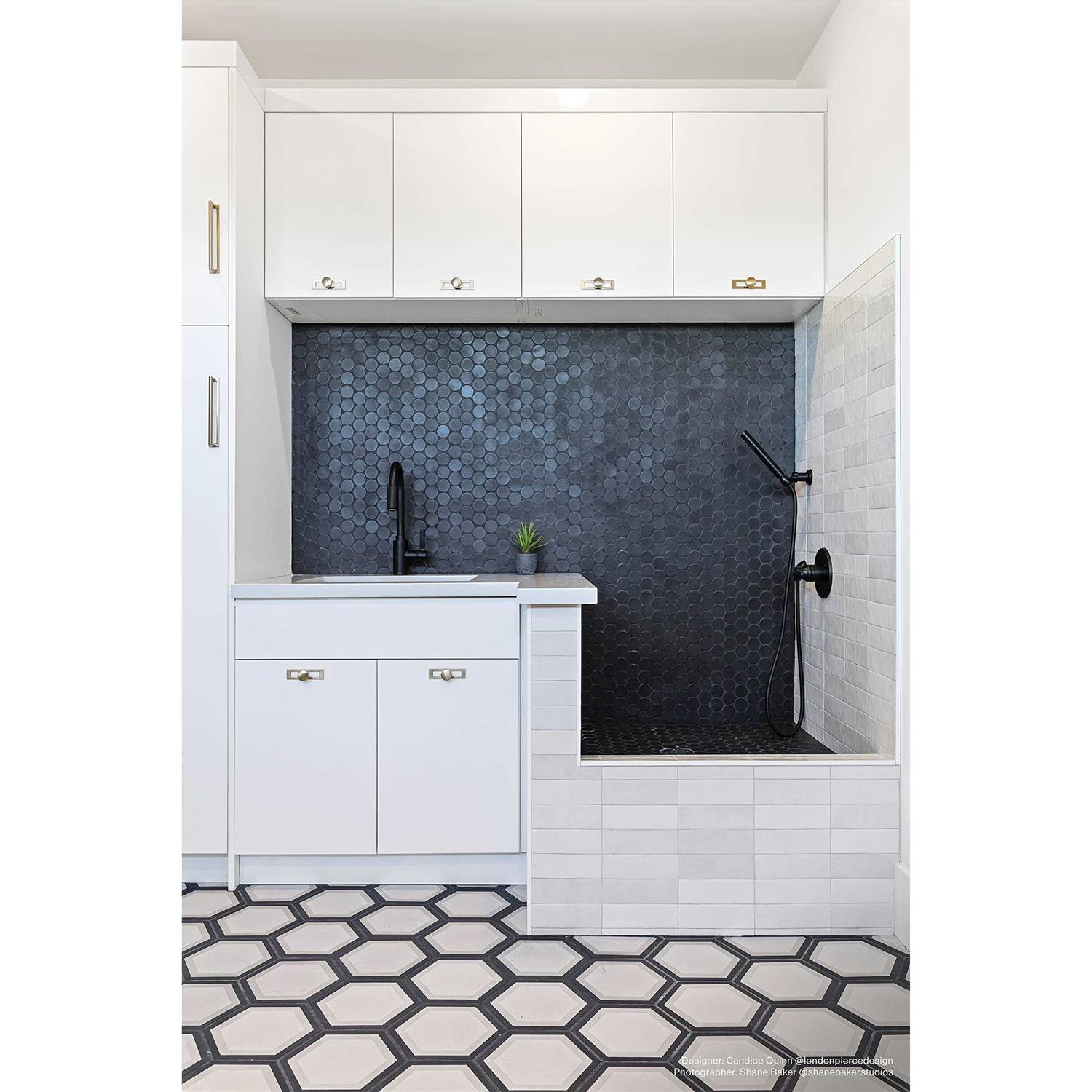 Bedrosians Allora Hexagon Matte Porcelain Tile 8.5 x 10 - Image 4