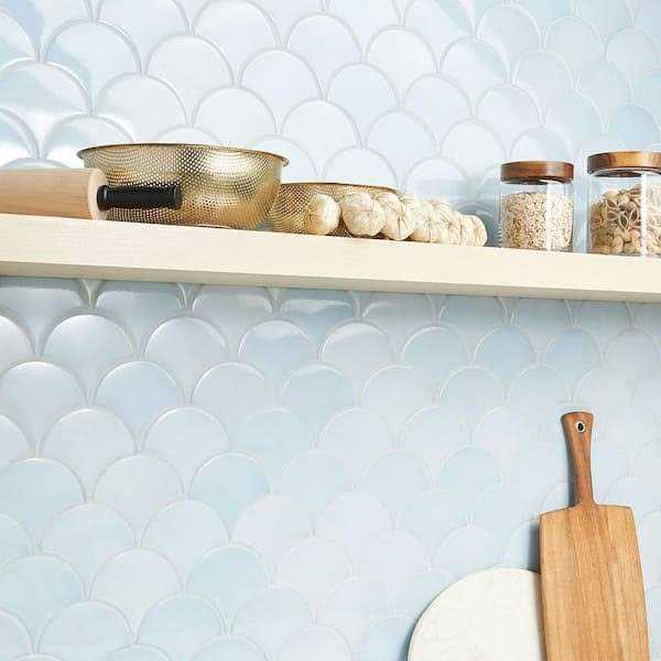 Ivy Hill Tile Beta 2.44 in. x 5 in. Scallop Polished Ceramic Wall Tile - Image 5