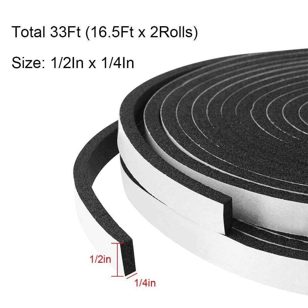 DGSL Foam Insulation Tape, Weather Stripping Door Seal Strip For Doors And Windows,Sliding Door,Sound Proof Soundproofing Door Seal,Weatherstrip,Air - Image 3