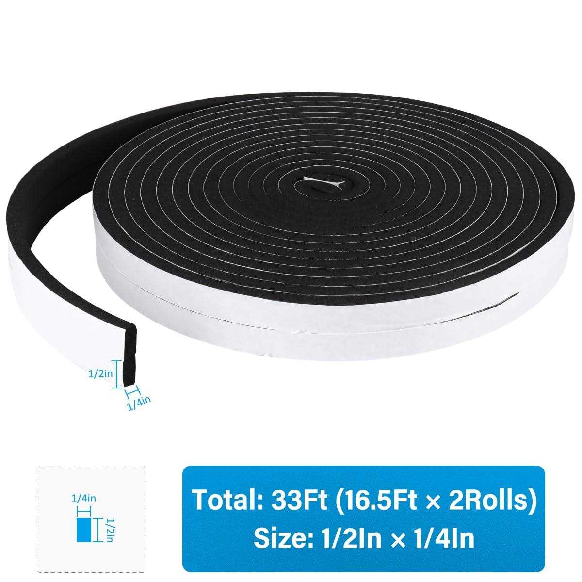 DGSL Foam Insulation Tape, Weather Stripping Door Seal Strip For Doors And Windows,Sliding Door,Sound Proof Soundproofing Door Seal,Weatherstrip,Air - Image 4