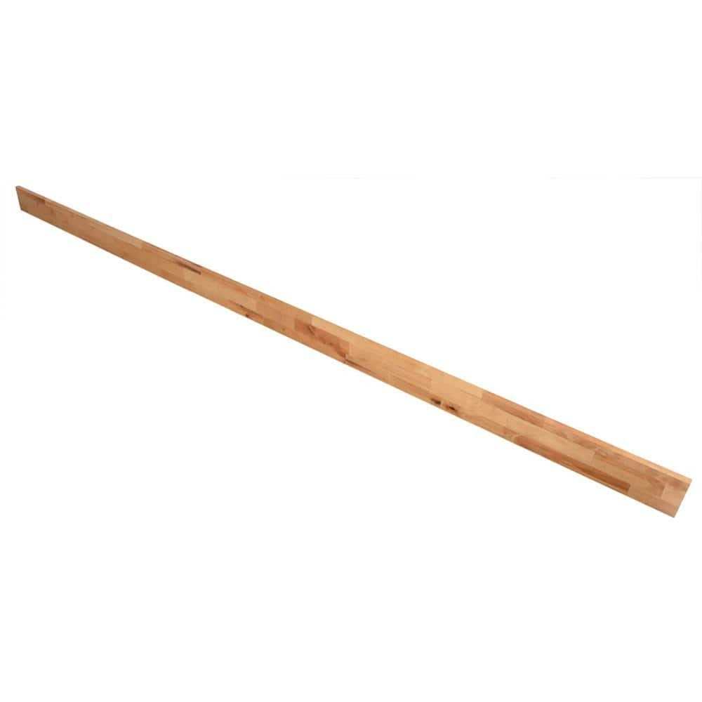 Hardwood Reflections 8 ft. L x 4 in. D Unfinished Birch Solid Wood Butcher Block Backsplash Countertop With Eased Edge - Image 3