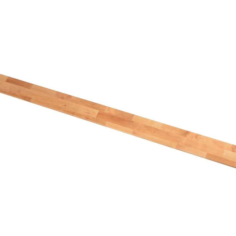 Hardwood Reflections 8 ft. L x 4 in. D Unfinished Birch Solid Wood Butcher Block Backsplash Countertop With Eased Edge - Image 5