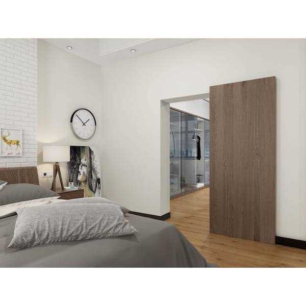 Calhome 40 in. Soft Close and Open Interior Hidden Track Sliding Barn Door Hardware Set - Image 4