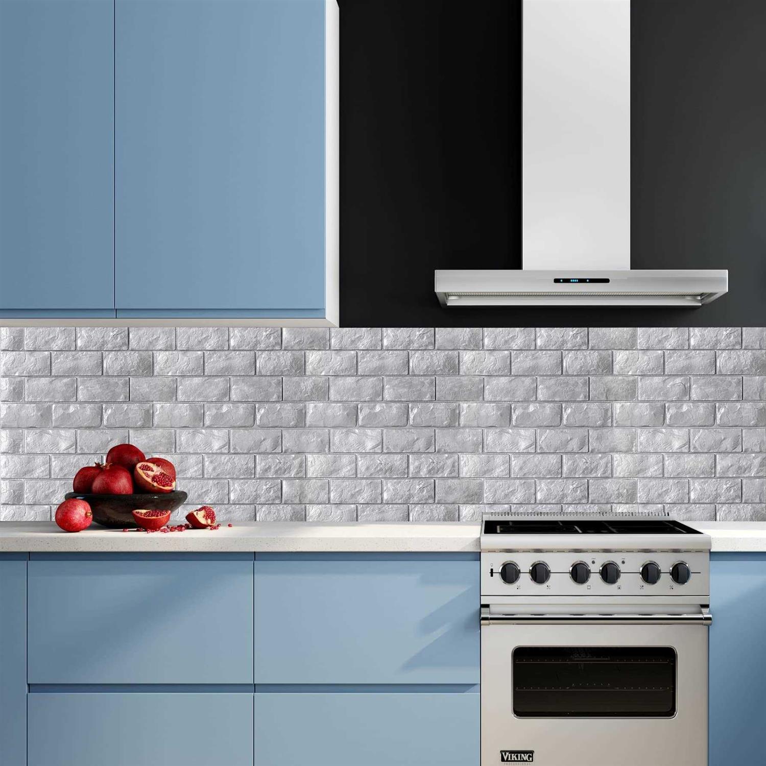 Circloophs 3d Wall Panels Stick and Peel Brick Printable Faux Paneling Self Adhesive Waterproof 3d Wallpaper Stick and Peel - Image 2