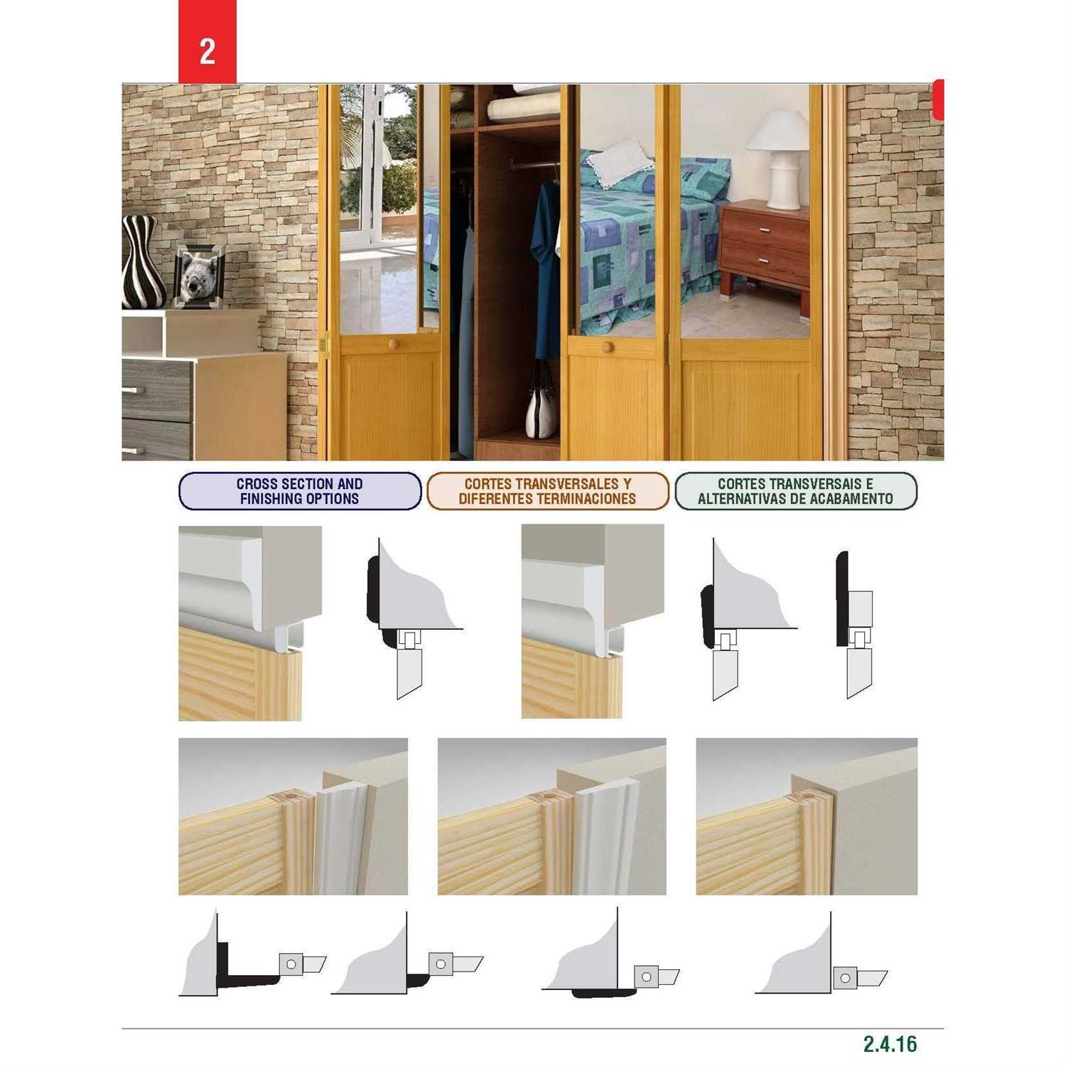 Kimberly Bay Louvered Wood Unfinished Plantation Bi-Fold Door - Image 4